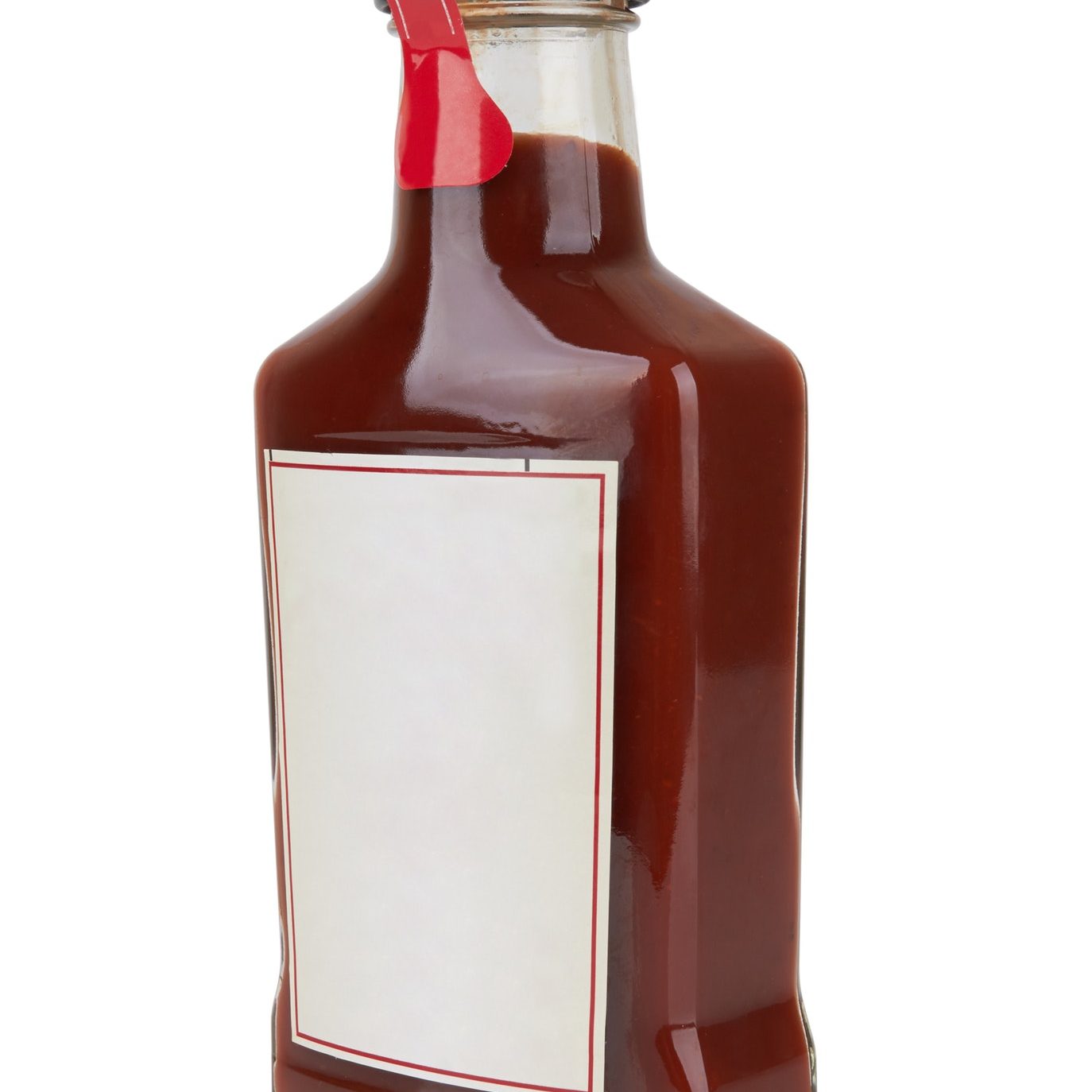Bottle of red sauce